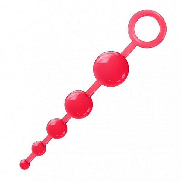 Plug Ball 5 Esferas 14 X 2,5cm Sexy Fantasy - Vermelho