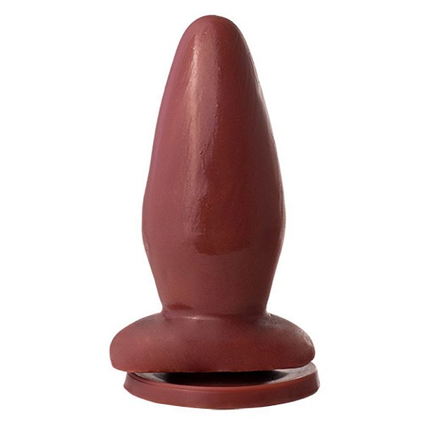 Plug Anal Com Ventosa 13,5 X 5,3 Cm Soul Sex - Chocolate