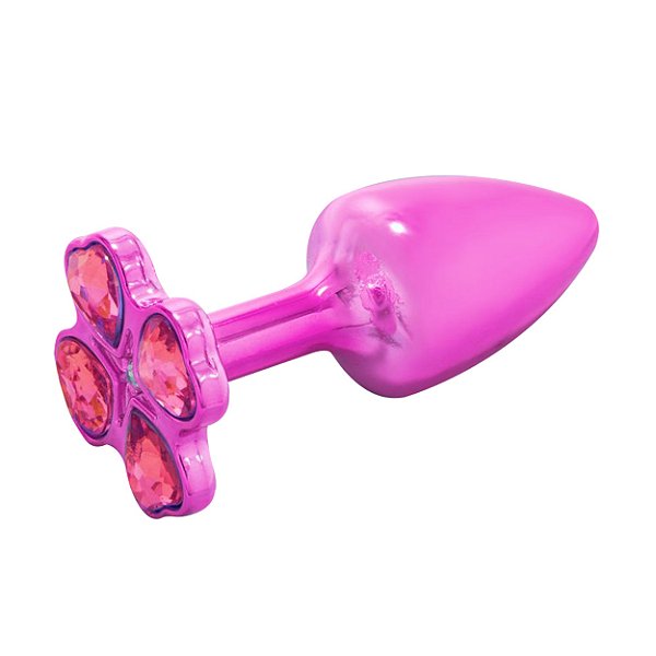 Plug Anal Formato Trevo P Hard - Rosa
