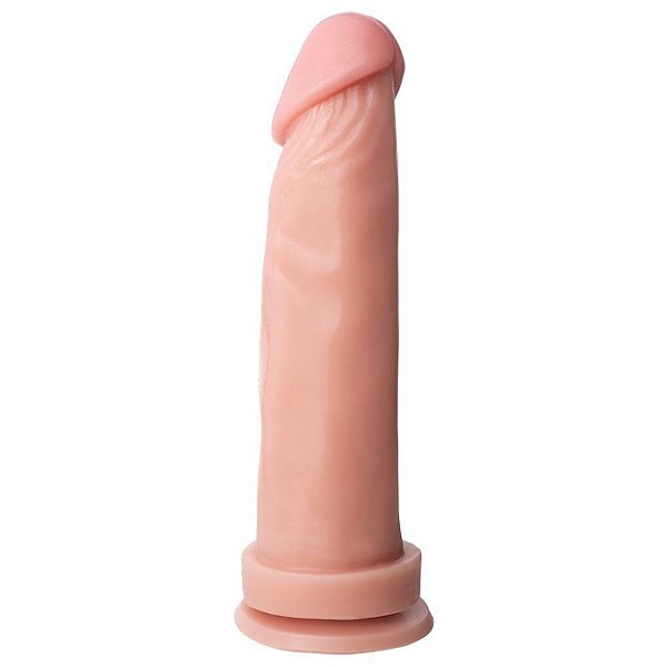 Pênis Maciço Com Ventosa 22 X 5,3 Cm Soul Sex - Bege