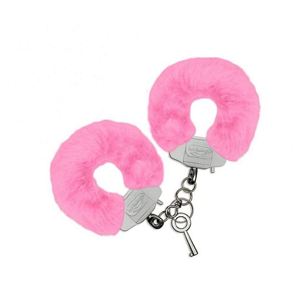 Algema Em Metal Com Pelúcia La Pimienta - Rosa