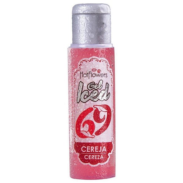 Gel Iced 35ml Aromatizante Corporal Hot Flowers - Cereja