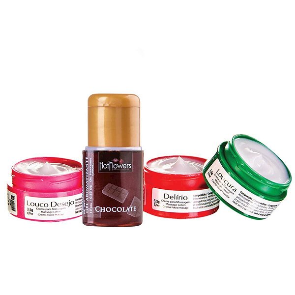 Kit Sedução Funcional Hot Flowers - Chocolate