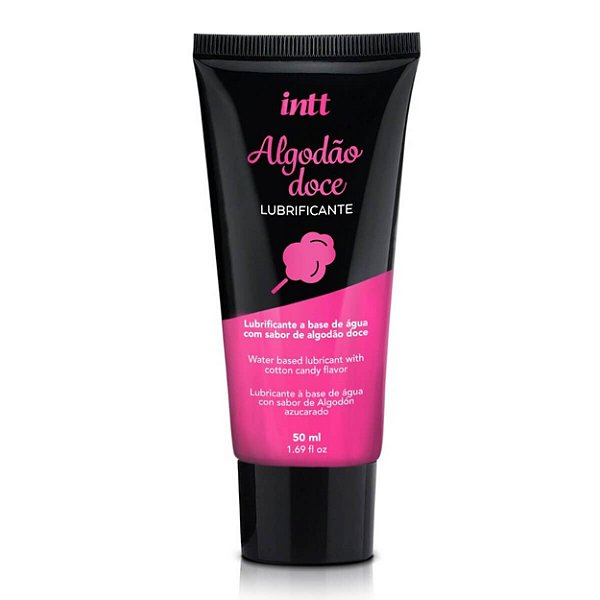 Lubrificante a Base De água Beijável Algodão Doce 50ml Intt - Algodão Doce