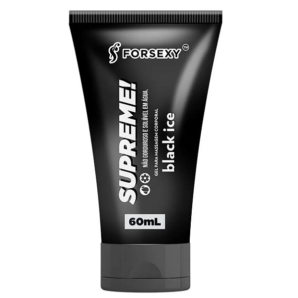Supreme Black Ice Lubrificante íntimo 60ml For Sexy - Black Ice