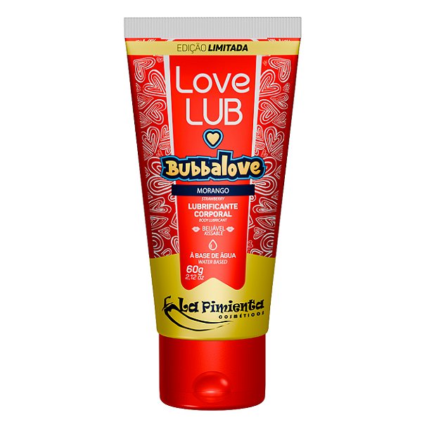 Love Lub Lubrificante Bubbalove 60g La Pimienta - Morango