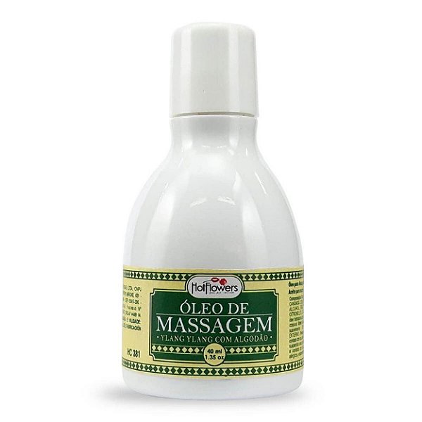óleo Para Massagem Beijável 40ml Hot Flowers - Ylang Ylang
