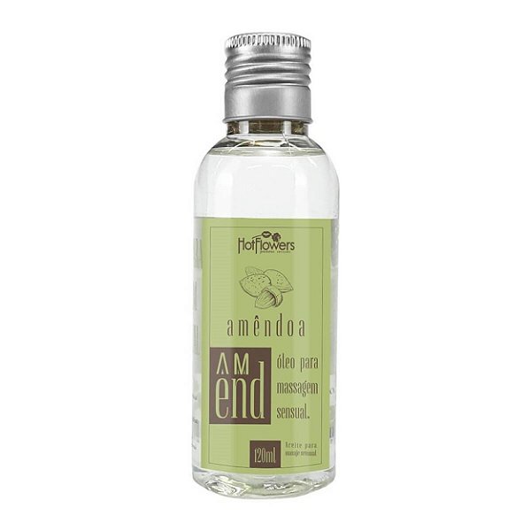 Amend óleo Para Massagem Sensual 120ml Hot Flowers - Amêndoas