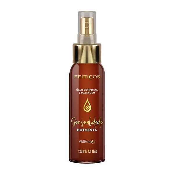óleo Em Spray Para Massagem Corporal Com Vitamina D 120ml Feitiços - Menta