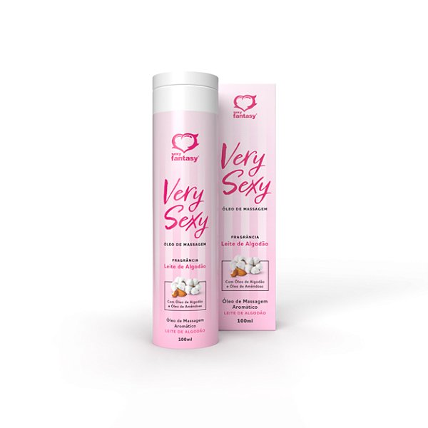 Very Sexy óleo Corporal Aromático 100ml Sexy Fantasy - Leite De Algodão