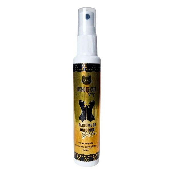 Perfume De Calcinha Golden Com Glitter 40ml Banho De Gata