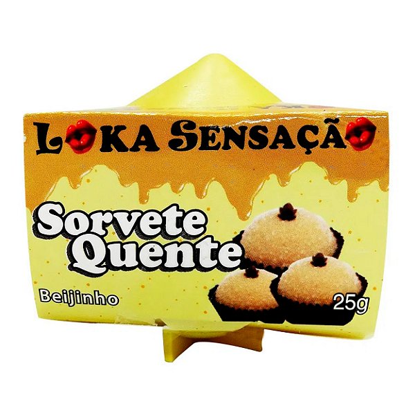 Vela Sorvete Quente 25g Loka Sensação - Beijinho