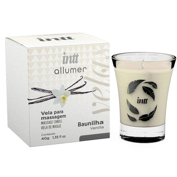 Vela Para Massagem Allumer Perfumada 40g Intt - Baunilha