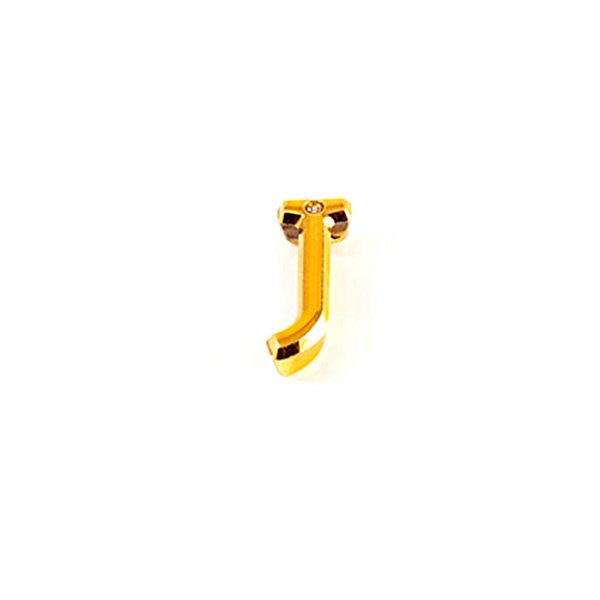 Letras Em Abs Dourado Com Strass Para Personalização Hard - J