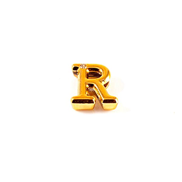 Letras Em Abs Dourado Com Strass Para Personalização Hard - R