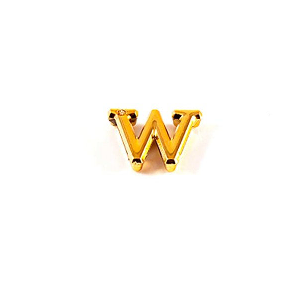 Letras Em Abs Dourado Com Strass Para Personalização Hard - W