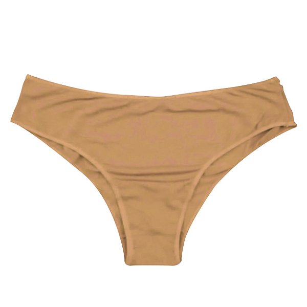 Calcinha Microfibra Lisa Modelo Tanga Com Lateral Fina Rexton - Chocolate - M