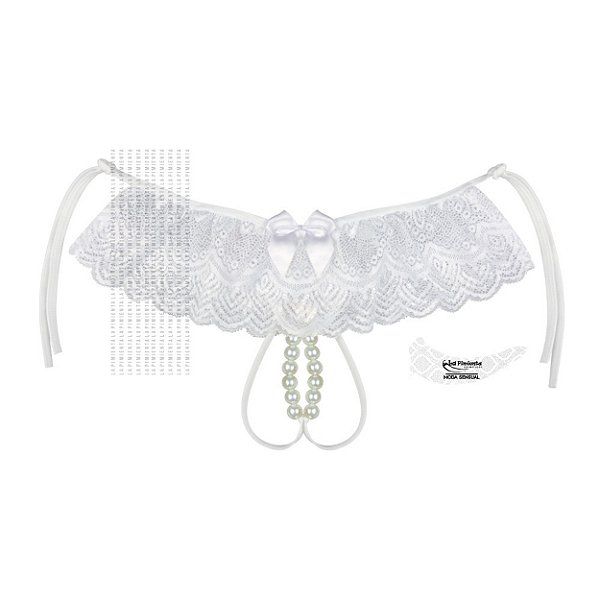 Calcinha Mega Tailandesa Com Estimulador De Clítoris La Pimienta - Branco