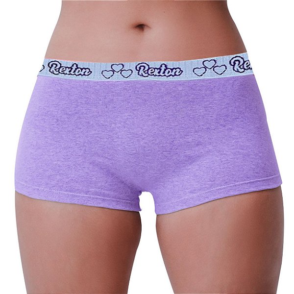 Cueca Boxer Feminina Rexton - Vermelho - P