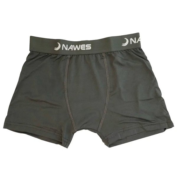 Cueca Boxer Adulto Em Microfibra Nawes - Grafite - P
