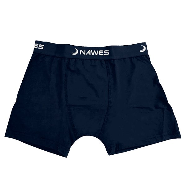 Cueca Boxer Adulto Em Microfibra Nawes - Azul Marinho - P