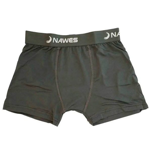 Cueca Boxer Adulto Em Cotton Nawes - Grafite - M