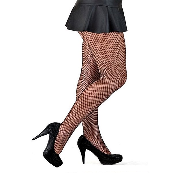 Meia Calça Arrastão Adulto Perrutextil - Branco