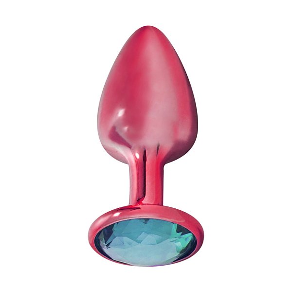 Plug Anal Metálico Colors P Hard - Vermelho