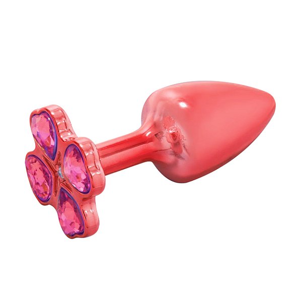 Plug Anal Formato Trevo M Hard - Vermelho