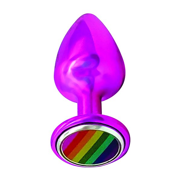 Plug Anal De Metal Pequeno Pride Lgbt Hard - Rosa