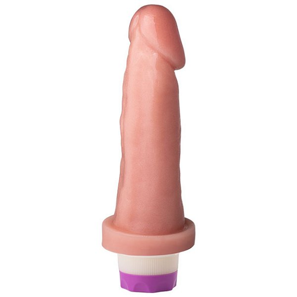 Pênis Vibrador 19 X 4,5 Cm Soulsex - Bege