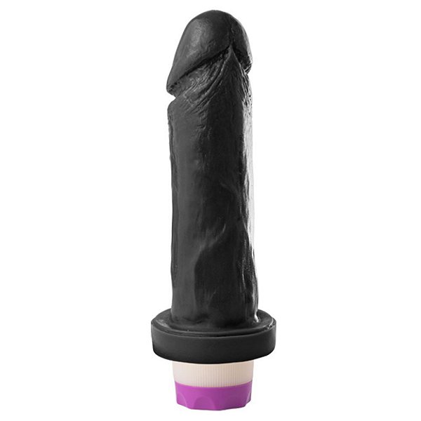 Pênis Vibrador 18,5 X 4 Cm Soulsex - Preto