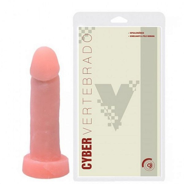 Pênis de Borracha Cyber Vertebrada 16x3,5cm K Gel