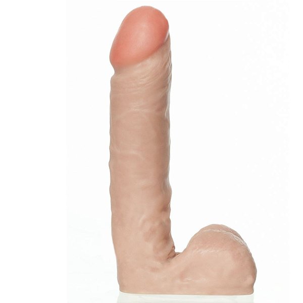 Pênis de Borracha Realística John Simples 15x4cm Upper - Bege