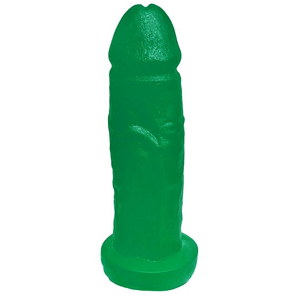 Pênis de Borracha Maciça Aromática 13,5 X 3,9cm Prazer E Cia - Menta