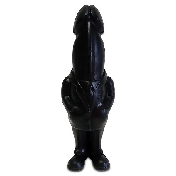 Pênis de Borracha Personagem Execupinto Diversão Ao Cubo - Preto