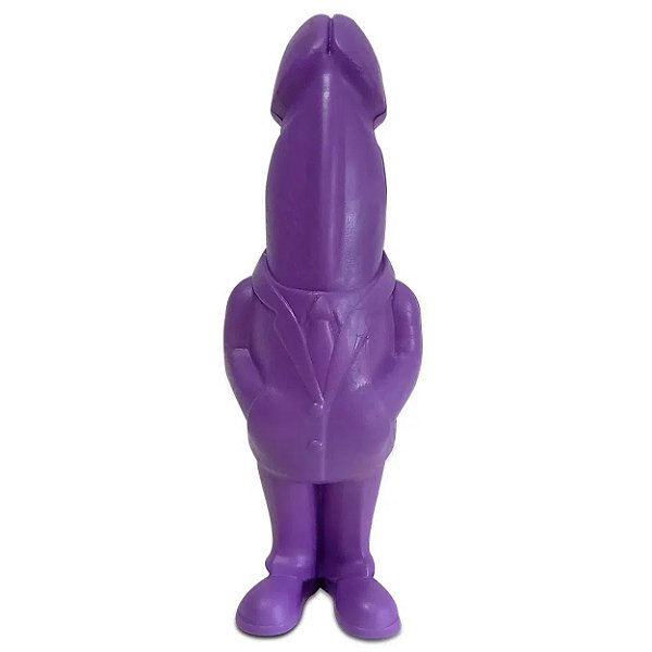 Pênis de Borracha Personagem Execupinto Diversão Ao Cubo - Roxo