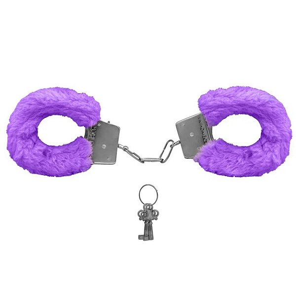 Algemas De Metal Revestida Com Pelúcia Sexy Import - Lilas