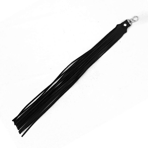 Chicote Chaveiro Tiras 20cm Dominatrixxx - Preto