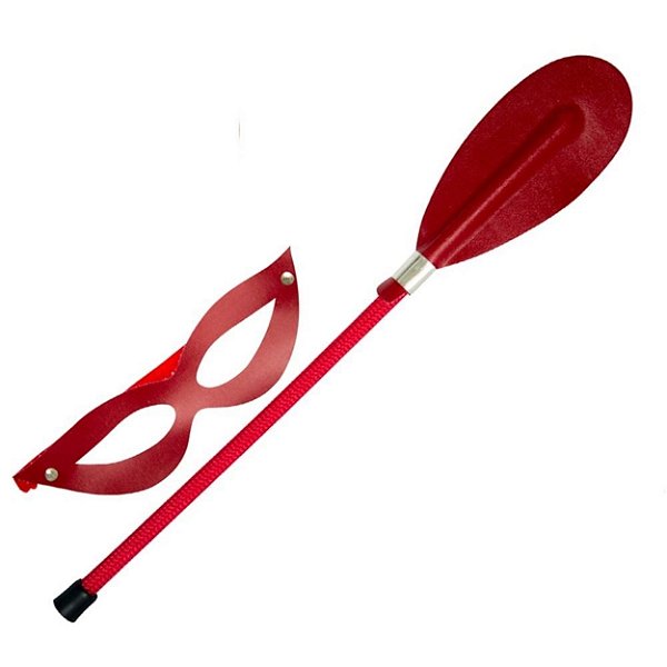 Kit Tiazinha Com Chibata Oval Dominatrixxx - Vermelho