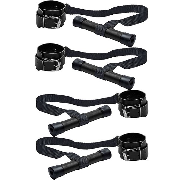Kit Bondage Preto Para Porta Com 4 Amarras Dominatrixxx