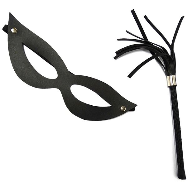 Kit Tiazinha Com Chicotinho Dominatrixxx - Preto