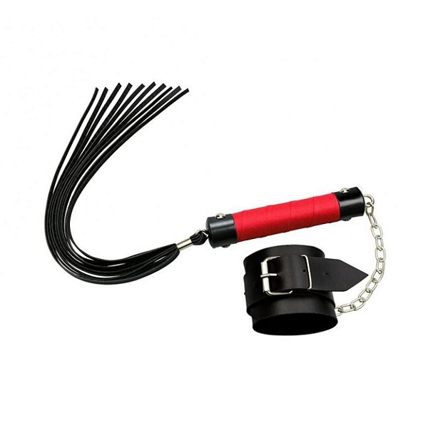 Kit Bracelete Com Chicote La Pimienta - Vermelho