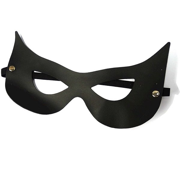 Máscara Mulher Gato Preta Lux Dominatrixxx - Preto