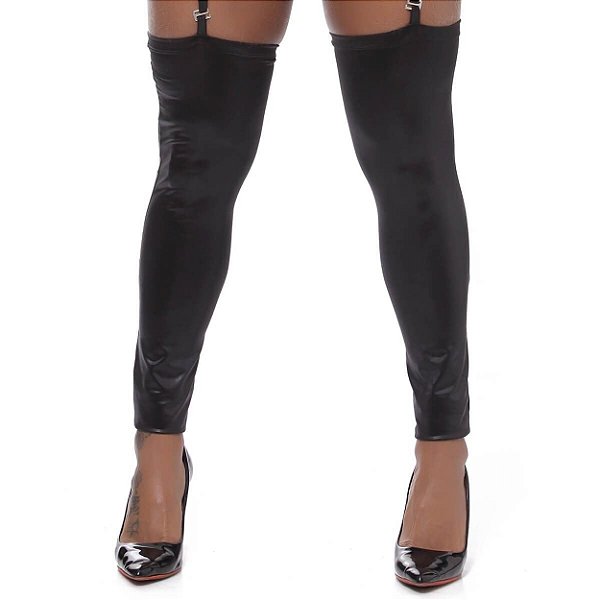 Meia Calça 7/8 Linha Madame-x Dominatrixxx - Preto