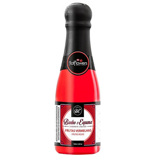 Sabonete Líquido Banho E Espuma 150ml Hot Flowers - Frutas Vermelhas