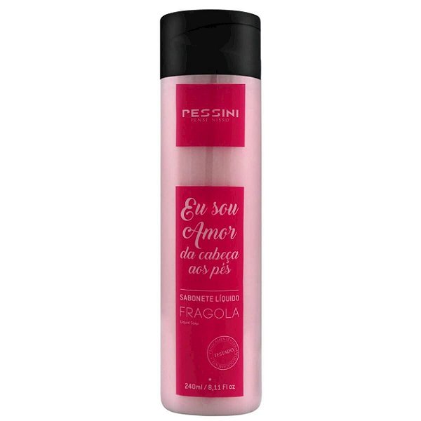 Sabonete Líquido Aromático 240ml Pessini - Morango