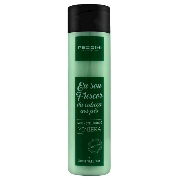Sabonete Líquido Aromático 240ml Pessini - Menta