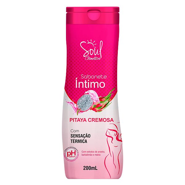 Sabonete íntimo Sensação Térmica 200ml Soul Cosméticos - Pitaya