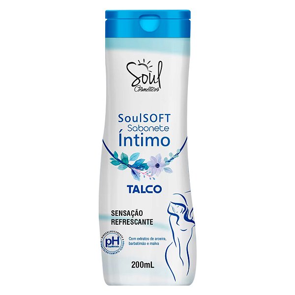 Sabonete íntimo Sensação Refrescante 200ml Soul Cosméticos - Talco
